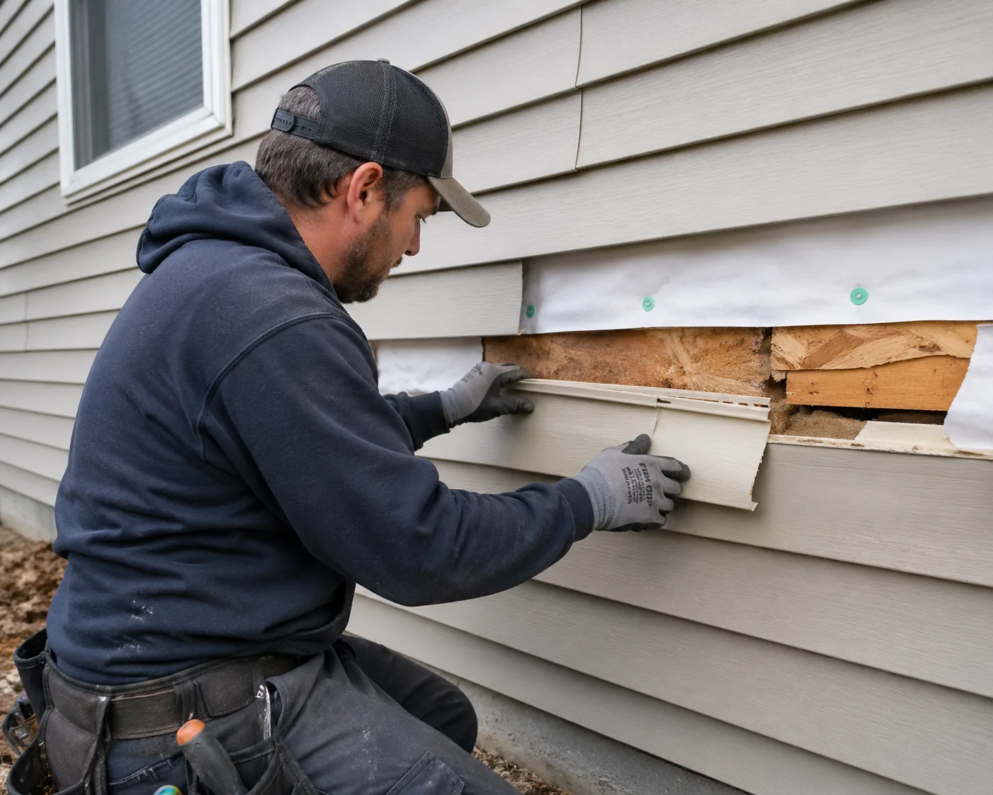 Home exterior repair and finish work